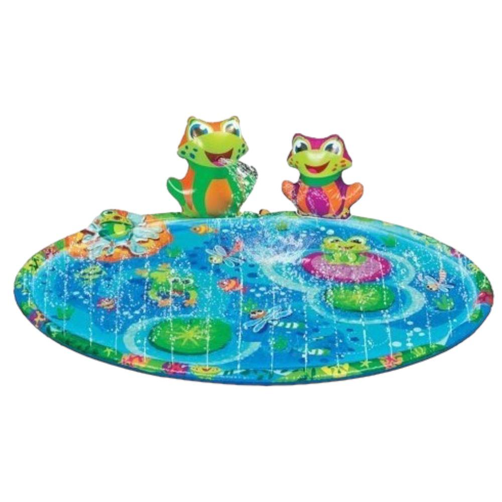 Piscina Alfombra Lanza Agua Rana 147 Cm